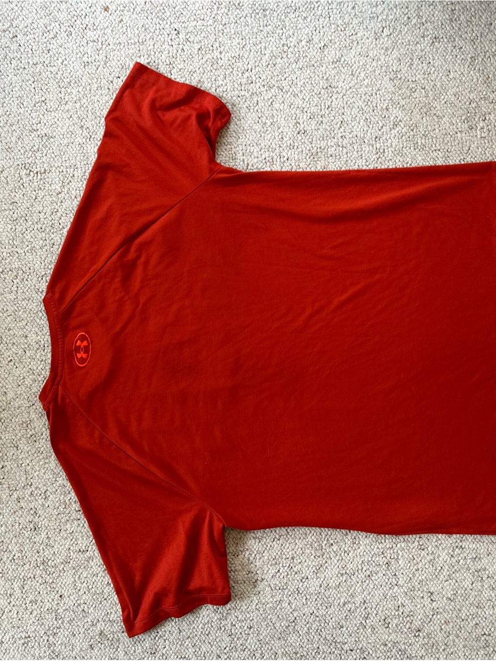 Under Armour Men's Bright Red Short Sleeve Athletic Tee